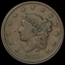 1837 Coronet Head Large Cent LIGHTLY CIRCULATED