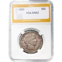 1902 Barber Half Dollar PGA MS62