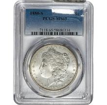 1880-S Morgan Dollar PCGS MS65 SILVER