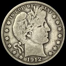 1912-D Barber Half Dollar LIGHTLY CIRCULATED