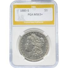 1883-S Morgan Dollar PCGS MS63+