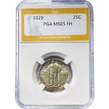 1929 Standing Liberty 25C PCGS MS65 FH