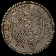 1864 Two-Cent Piece UNCIRCULATED