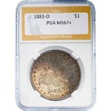 1883-O Morgan Dollar PCGA MS67+