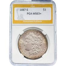 1887-S Morgan Dollar PCGS MS63+ SILVER
