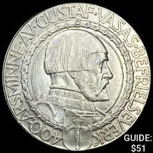 1921 Sweden Silver 2 Kroner-Gustaf Vasa UNCIRCULATED