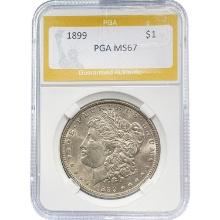 1889 Morgan Dollar PCGA MS67 SILVER