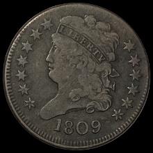 1809 Classic Head Half Cent NICELY CIRCULATED