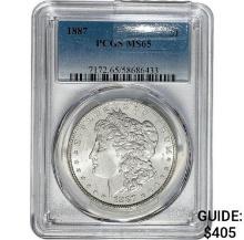 1887 Morgan Dollar PCGS MS65 SILVER