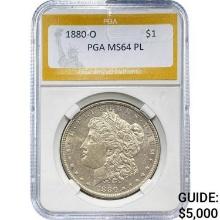1880-O Morgan Dollar PCGA MS64 PL