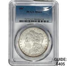 1887 Morgan Dollar PCGS MS65 SILVER