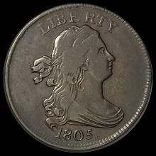 1805 Draped Bust Half Cent LIGHTLY CIRCULATED