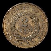 1867 Two-Cent Piece CLOSELY UNCIRCULATED