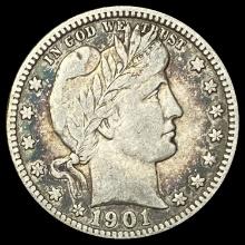 1901 Barber Quarter LIGHTLY CIRCULATED