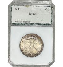 1941 Walking Liberty Half Dollar PCI MS63