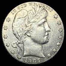 1907-S Barber Quarter CLOSELY UNCIRCULATED