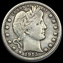 1913 Barber Quarter LIGHTLY CIRCULATED