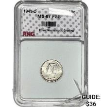 1943-D Mercury Dime RNG MS-67 FSB