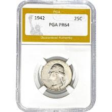 1942 Washington Quarter PGA PR64