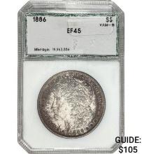 1886 Morgan Dollar PCI EF45 SILVER