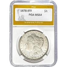 1878 8TF Morgan Dollar PGA MS64