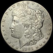 1891-CC Morgan Silver Dollar CHOICE AU