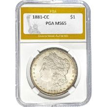 1881-CC Morgan Dollar PGA MS65