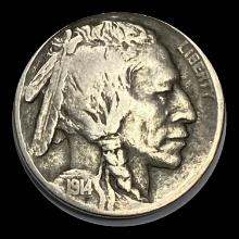 1914-D Buffalo Nickel LIGHTLY CIRCULATED