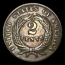 1865 Two-Cent Piece LIGHTLY CIRCULATED