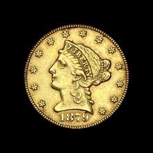 1879 Liberty Head Quarter Eagle $2.50 CLOSELY UNCIRCULATED