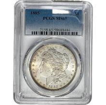 1885 Morgan Dollar PCGS MS65 SILVER