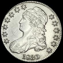 1830 Capped Bust Half Dollar CLOSELY UNCIRCULATED