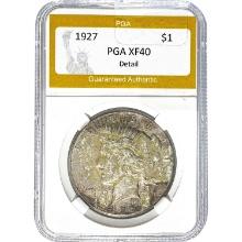 1927 Silver Peace Dollar PGA XF40