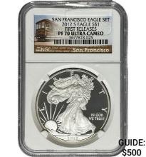 2012-S Silver Eagle NGC PF70 Ultra Cameo