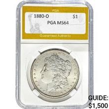 1880-O Morgan Dollar PGA MS64