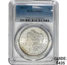 1881-S Morgan Dollar PCGS MS65 SILVER