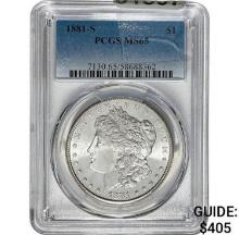 1881-S Morgan Dollar PCGS MS65 SILVER