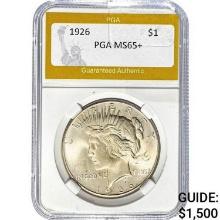 1926 Peace Dollar PGA MS65+