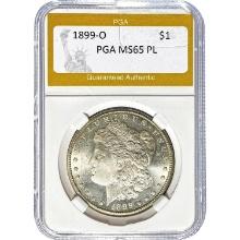 1899-O Morgan Dollar PGA MS65 PL