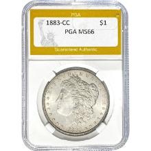 1883-CC Morgan Dollar PGA MS66