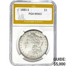 1883-S Morgan Dollar PGA MS63
