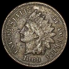 1869 Indian Head Cent NEARLY UNCIRCULATED