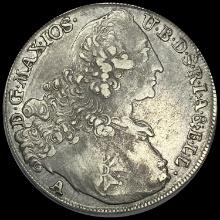 1770-A Bavaria Silver Taler Maximilian III NEARLY UNCIRCULATED