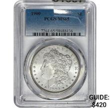 1900 Morgan Dollar PCGS MS65 SILVER