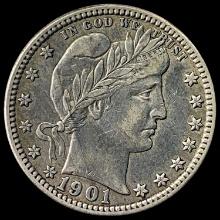 1901-O Barber Quarter CLOSELY UNCIRCULATED
