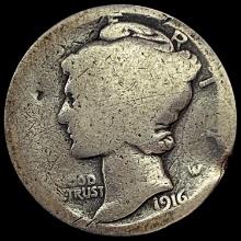 1916-D Mercury Dime NICELY CIRCULATED