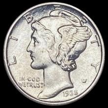 1935 Mercury Dime CHOICE BU