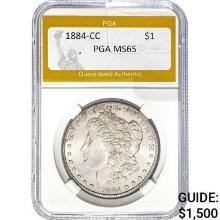 1884-CC Morgan Dollar PGA MS65