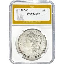 1880-O Morgan Dollar PGA MS62