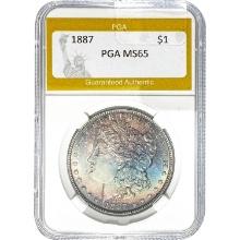1887 Morgan Dollar PGA MS65